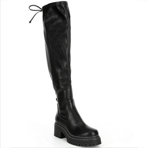 Gianni Bini Soelle Lug Sole Over The Knee Platform Boots Size 7